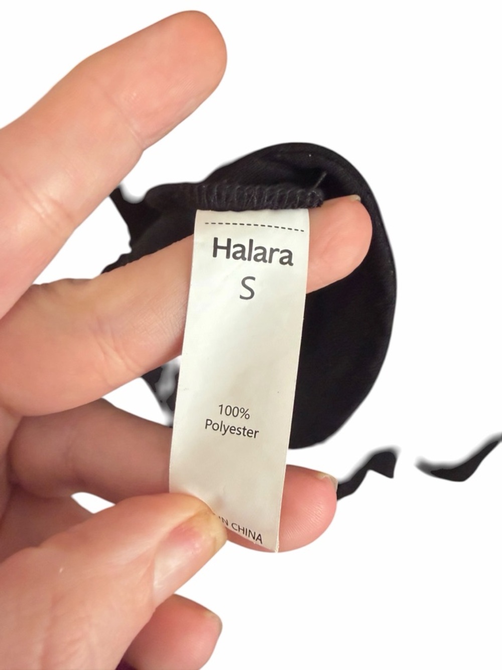 HALARA Black Puff-Sleeve Square-Neck Open Tie Back Mini Dress - Picture 6 of 10